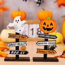 Load image into Gallery viewer, Halloween Decoration Pumpkin Letters Wooden Ornament
