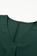 Load image into Gallery viewer, V Neck 3/4 Sleeve High Low Hem Shirt
