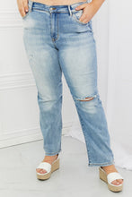 Load image into Gallery viewer, Judy Blue Natalie Full Size Distressed Straight Leg Jeans
