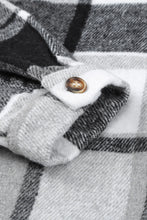 Load image into Gallery viewer, Double Take Plaid Dropped Shoulder Pocketed Shirt Jacket
