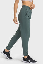 Load image into Gallery viewer, Elastic Waist Yoga Joggers with Pockets
