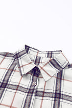 Load image into Gallery viewer, Plaid High-Low Shacket with Slit
