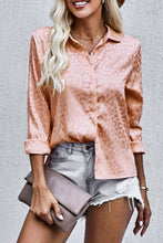 Load image into Gallery viewer, Turn-Down Collar Embossed Button Shirt
