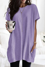 Load image into Gallery viewer, Side Pockets Short Sleeve Tunic Top
