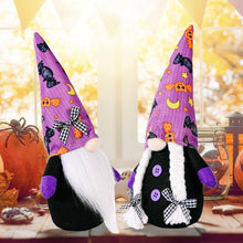 Load image into Gallery viewer, Halloween Decoration Purple Hat Gnome Ornament
