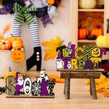 Load image into Gallery viewer, Halloween Wooden Letter Decoration Ornament
