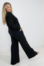 Load image into Gallery viewer, Zenana French Terry Laser Cut Pants With Pockets
