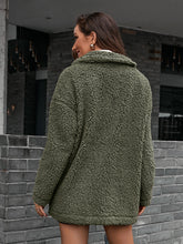Load image into Gallery viewer, Double Take Zip-Up Collared Teddy Jacket
