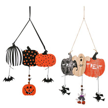 Load image into Gallery viewer, Halloween Decorations Wooden Pumpkin Hanging Ornaments
