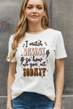 Load image into Gallery viewer, Simply Love Full Size Round Neck Graphic Cotton Tee
