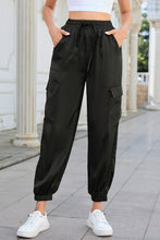 Load image into Gallery viewer, Long Tie Waist Pocketed Pants
