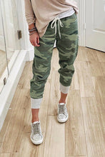 Load image into Gallery viewer, Green Camo Print Knit Sport Pants
