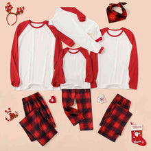 Load image into Gallery viewer, Raglan Sleeve Top and Plaid Pants Set
