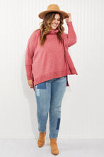 Load image into Gallery viewer, Zenana Love and Cuddles Full Size Cowl Neck Poncho Sweater
