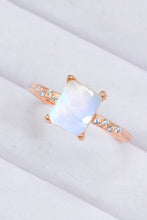 Load image into Gallery viewer, Square Moonstone Ring
