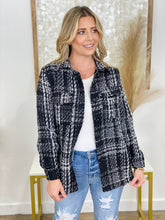 Load image into Gallery viewer, Loose Plaid Button Long-Sleeved Jacket With Pocket
