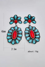 Load image into Gallery viewer, Turquoise Oval Drop Earrings
