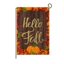 Load image into Gallery viewer, Fall Harvest Theme Printed Garden Flag
