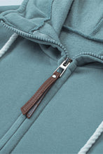Load image into Gallery viewer, Half Zip Colorblock Pocket Patchwork Long Sleeve Hoodie
