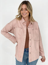 Load image into Gallery viewer, Easel "Tilly" Solid Cotton Twill Shacket
