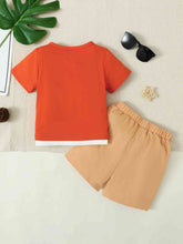 Load image into Gallery viewer, GOD'S FAVORITE BRAVE Graphic Top and Shorts Set
