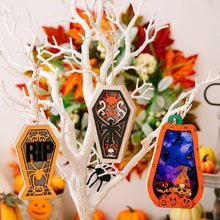 Load image into Gallery viewer, Halloween Decoration Wooden Hanging Ornaments with Light

