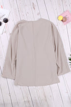 Load image into Gallery viewer, V Neck 3/4 Sleeve High Low Hem Shirt
