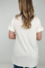 Load image into Gallery viewer, Zenana "Simply Spring" Ribbed V-Neck High-Low Hem Top with Side Slits
