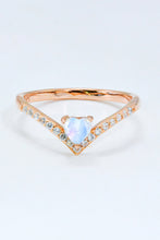 Load image into Gallery viewer, Moonstone Heart-Shaped Ring
