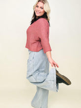 Load image into Gallery viewer, Petal Dew Round Neck Light Knit Sweater
