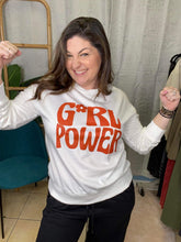 Load image into Gallery viewer, GIRL POWER Graphic Round Neck Sweatshirt
