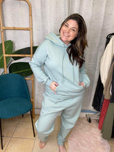 Load image into Gallery viewer, Zenana Full Size Drawstring Drop Shoulder Hoodie and Joggers Set
