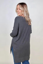 Load image into Gallery viewer, Zenana Hi-Low Hem V Neck Knit Top
