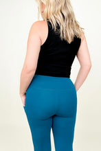 Load image into Gallery viewer, Zenana Cotton Wide Waistband Pocket Leggings
