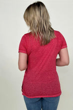 Load image into Gallery viewer, Zenana Washed Melange Burnout Scoop V-Neck Top
