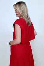 Load image into Gallery viewer, White Birch Sleeveless Linen Top And Skirt Set
