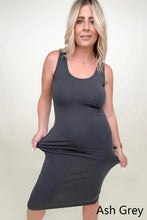 Load image into Gallery viewer, Zenana Cotton Midi Tank Dress
