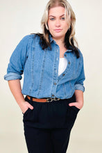 Load image into Gallery viewer, Long Sleeve Denim Shacket
