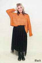 Load image into Gallery viewer, Zenana Mesh Pleated Maxi Skirt
