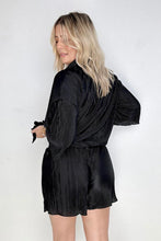 Load image into Gallery viewer, Pleated Button Down Top And Shorts Set
