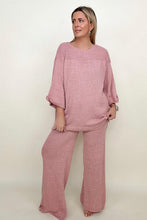 Load image into Gallery viewer, Umgee Wide Sleeve Knit Sweater With Side Slits
