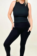Load image into Gallery viewer, Zenana Cotton Wide Waistband Pocket Leggings
