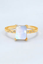 Load image into Gallery viewer, Square Moonstone Ring

