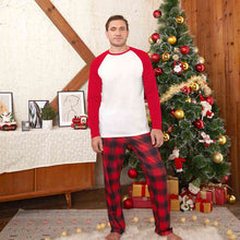 Load image into Gallery viewer, Raglan Sleeve Top and Plaid Pants Set
