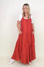 Load image into Gallery viewer, Davi &amp; Dani Ruffle Detail Midi Sundress (Without Belt)
