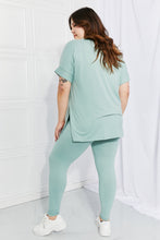 Load image into Gallery viewer, Zenana Self Love Full Size Brushed DTY Microfiber Lounge Set in Dusty Green
