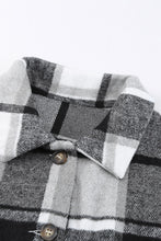 Load image into Gallery viewer, Double Take Plaid Dropped Shoulder Pocketed Shirt Jacket
