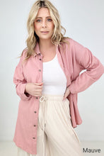 Load image into Gallery viewer, Easel "Twisted Tunic" Solid Button Down Tunic Shirt
