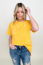 Load image into Gallery viewer, Zenana Washed Shirring Back Short Sleeve Top
