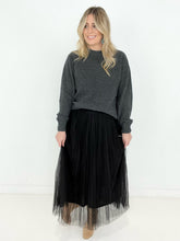 Load image into Gallery viewer, Zenana Mesh Pleated Maxi Skirt
